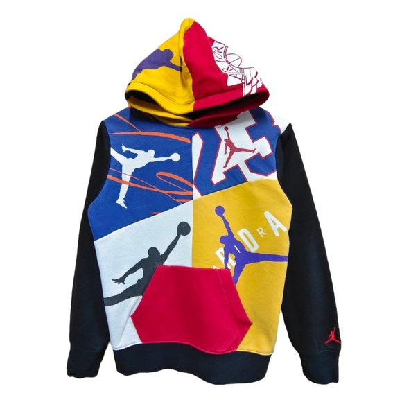 Jordan Other - Nike Air Jordan Hoodie Sweatshirt Youth Boys Large Red Yellow White Jordans